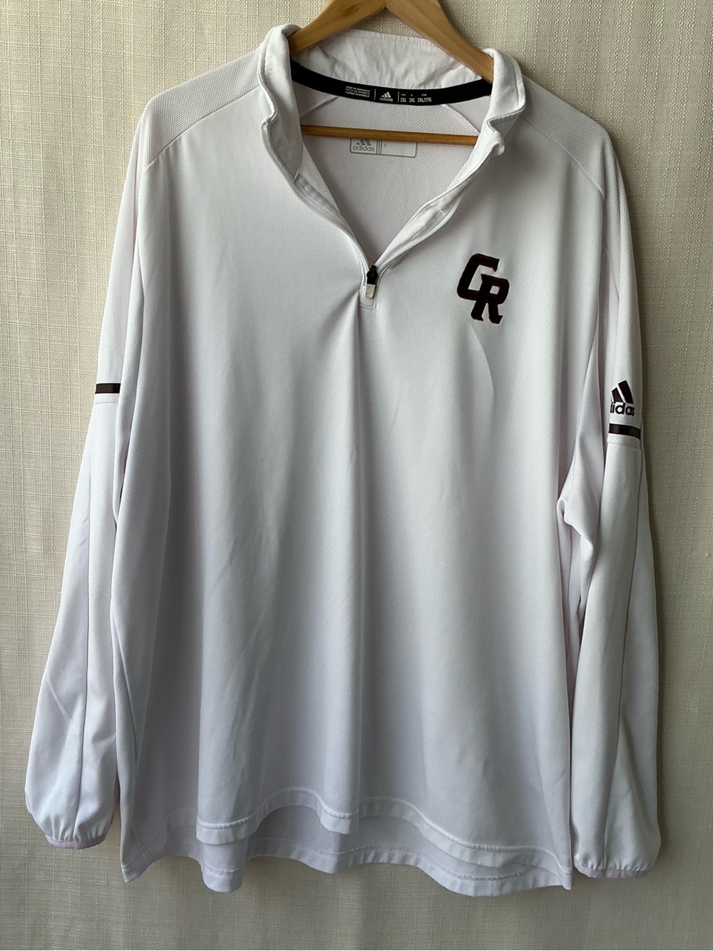 Adidas Colorado Rockies White XXL 1/4 Zip